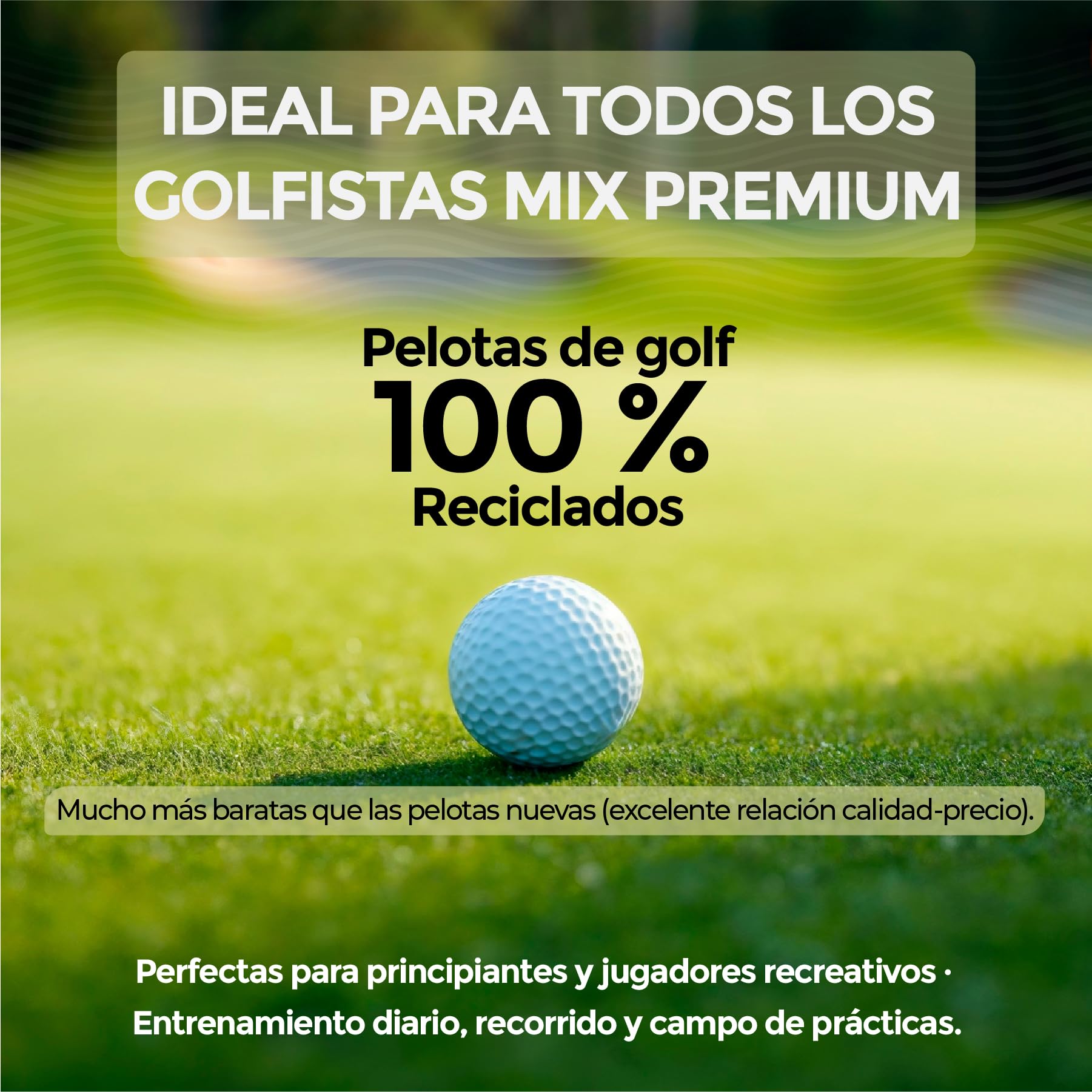 Lionstrike 22 pelotas de golf usadas, pelotas de lago de grado A, marcas mixtas, recicladas, lavadas y limpias, bolsa de almacenamiento de malla ecológica, opciones de mezcla de primera calidad y