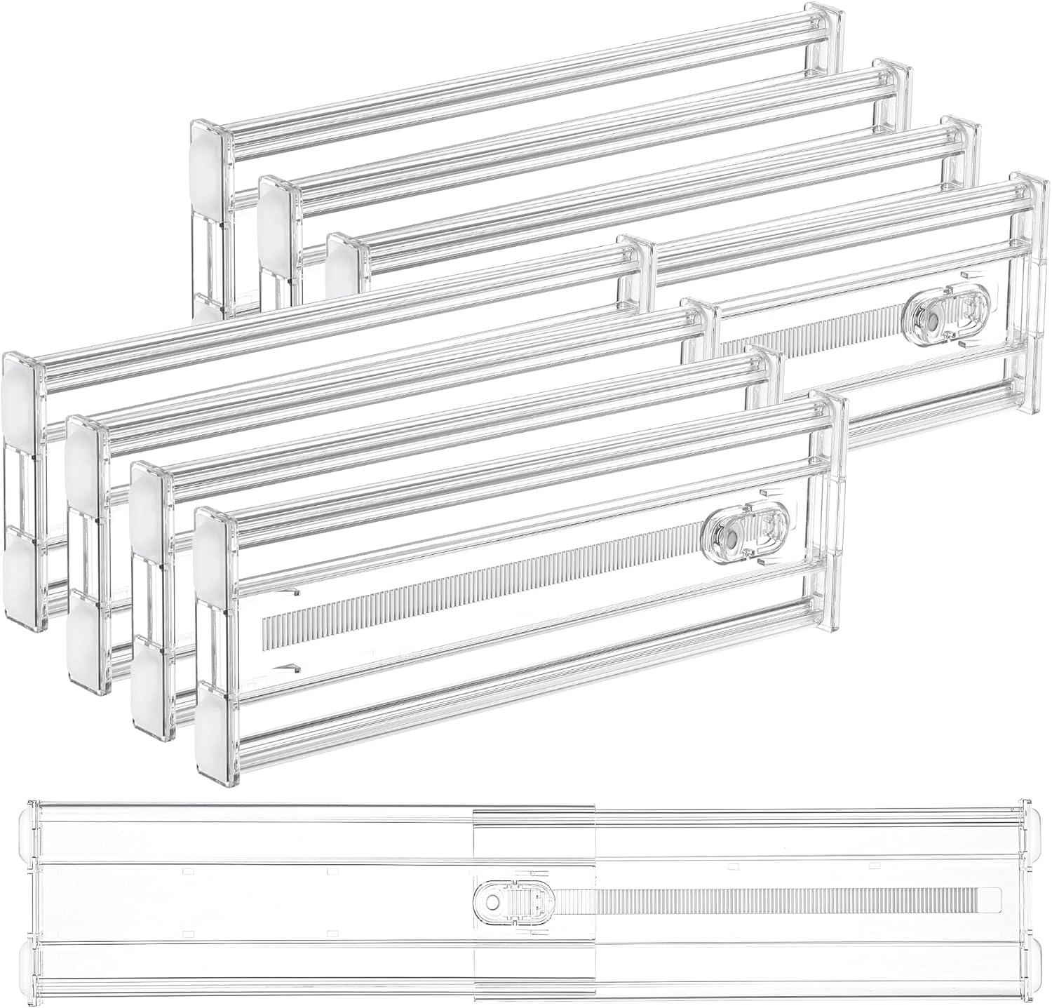 Vtopmart 8-Pack Expandable Drawer Dividers for Clothes & Organizers