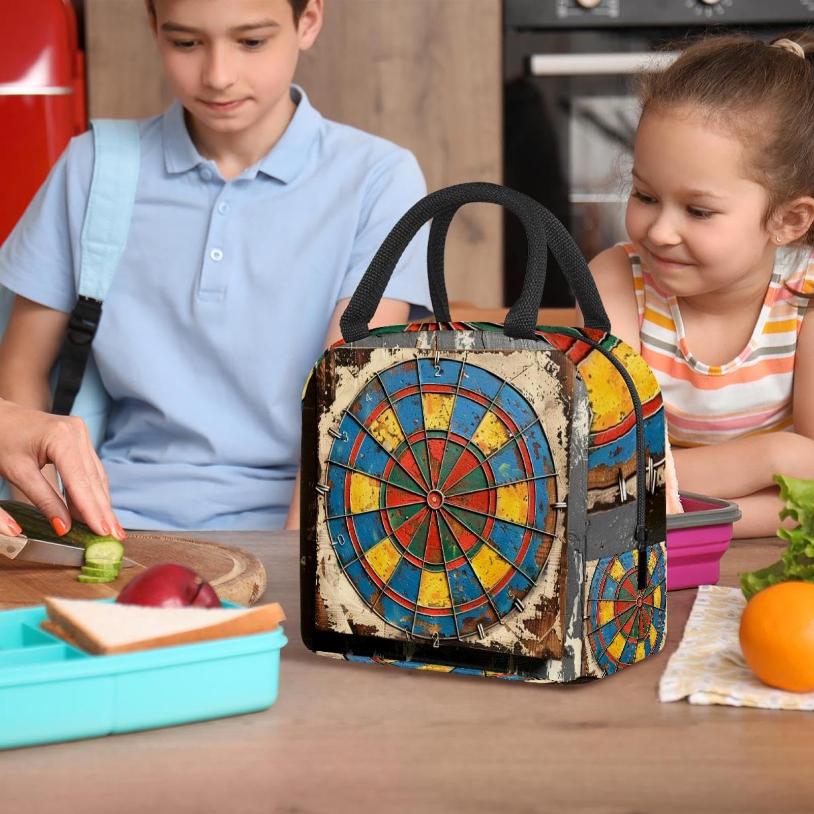 Set di zaino per la scuola con borsa per il pranzo e astuccio, set da 3 pezzi per libri scolastici, zaino da viaggio, zaino casual per adolescenti, ragazze, ragazzi, primaria, junior, medio