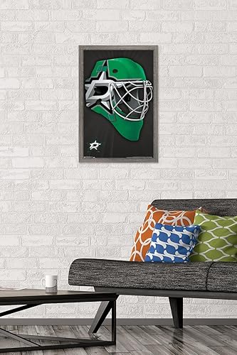 Miniatura 76 de Trends International NHL Dallas Stars - Póster de pared con máscara 16, 22.375 x 34 pulgadas, versión enmarcada en negro Versión con marco negro