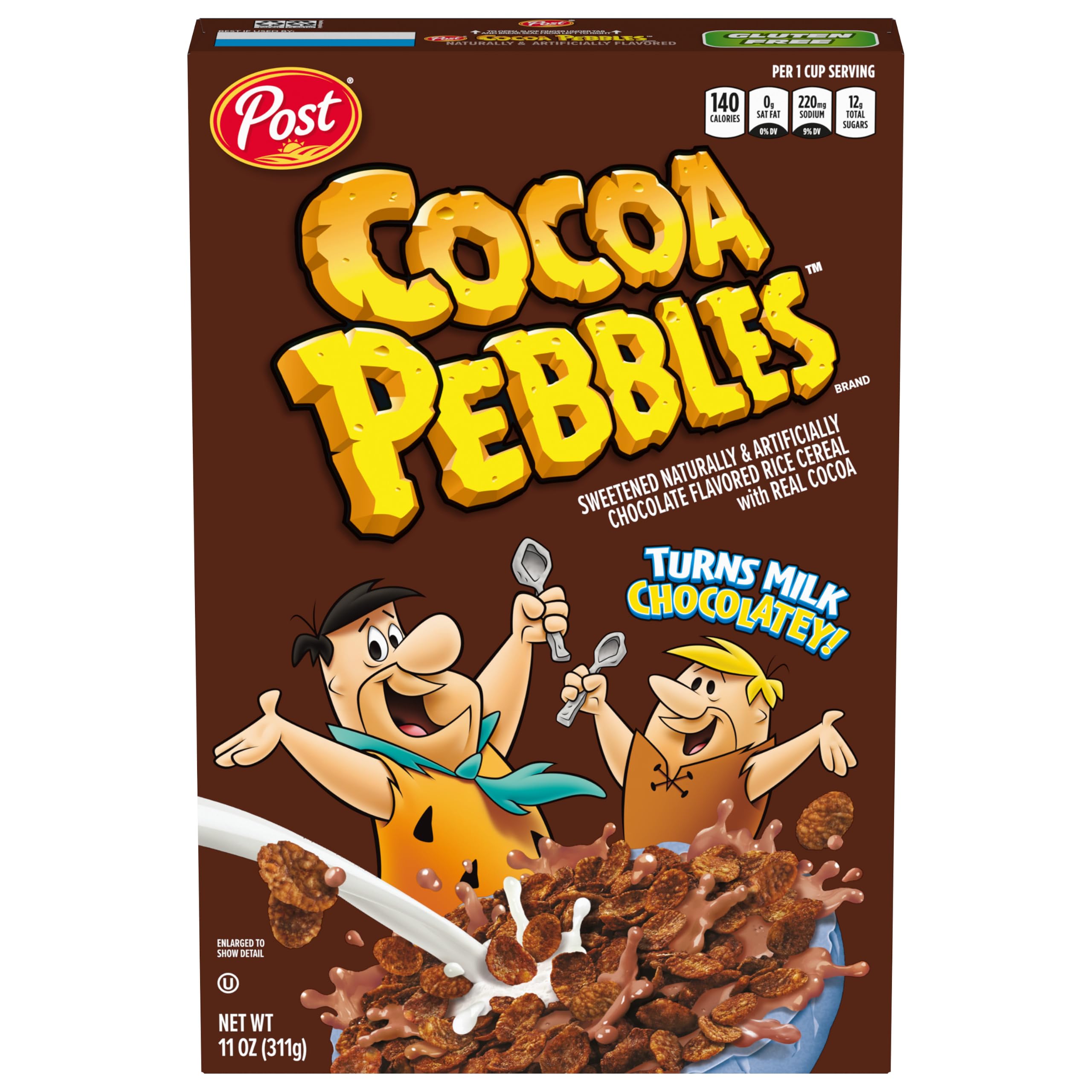 Post Cocoa Pebbles Chocolate Flavoured Rice Cereal with Real Cocoa, 311 G-image-8