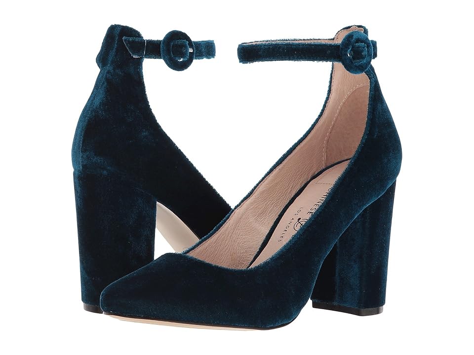 

Chinese Laundry Veronika Pump (Teal Royal Velvet) High Heels