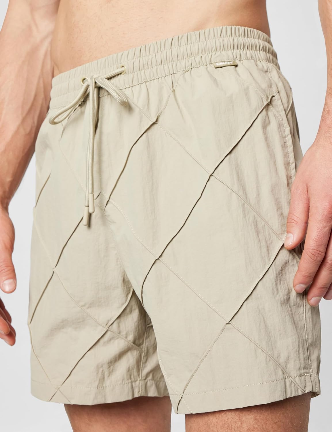 DKNY Mens Lightweight Quick Dry Volley UPF 40+ Protection Swim Trunk - Image 4