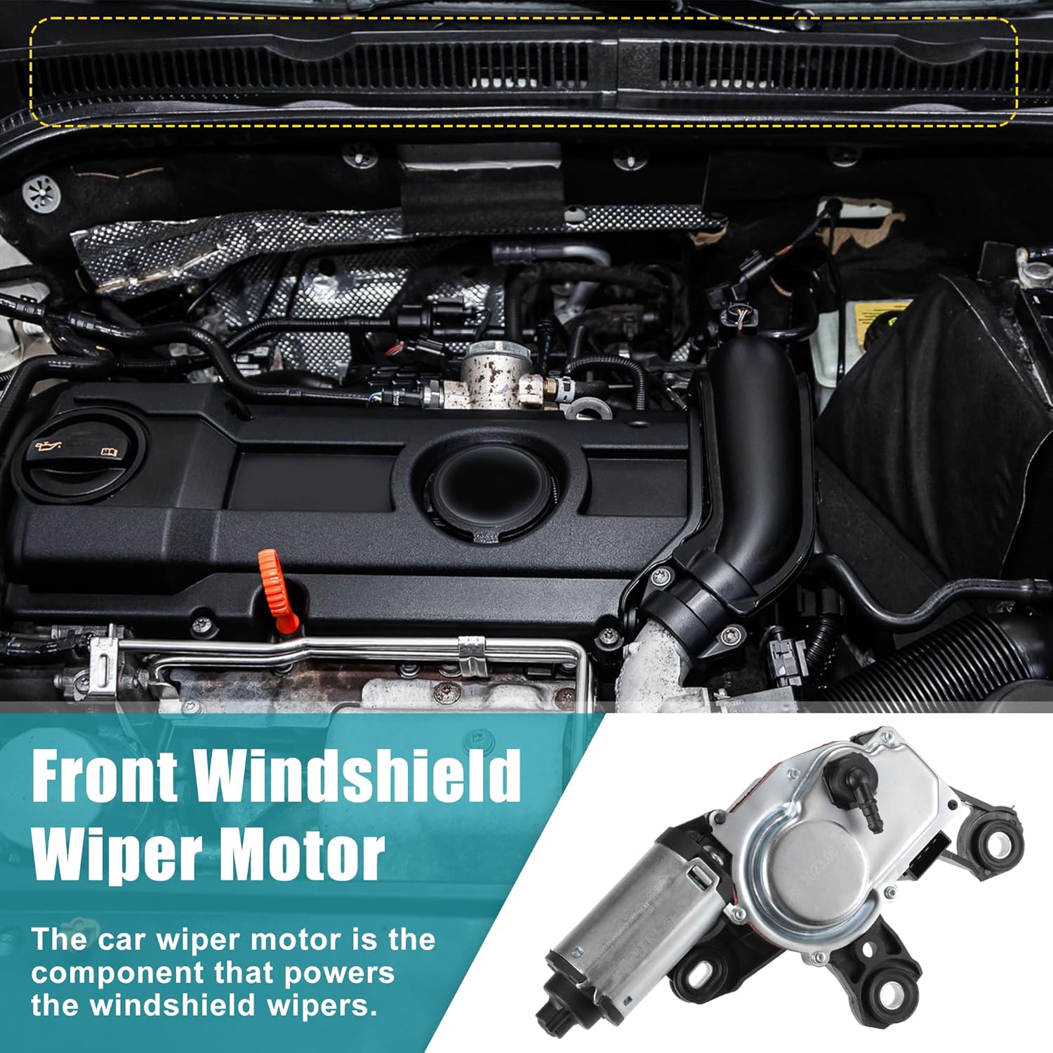 uxcell Car Rear Windshield Wiper Motor Replacement No.8E9955711E for Audi A3 2006-2013