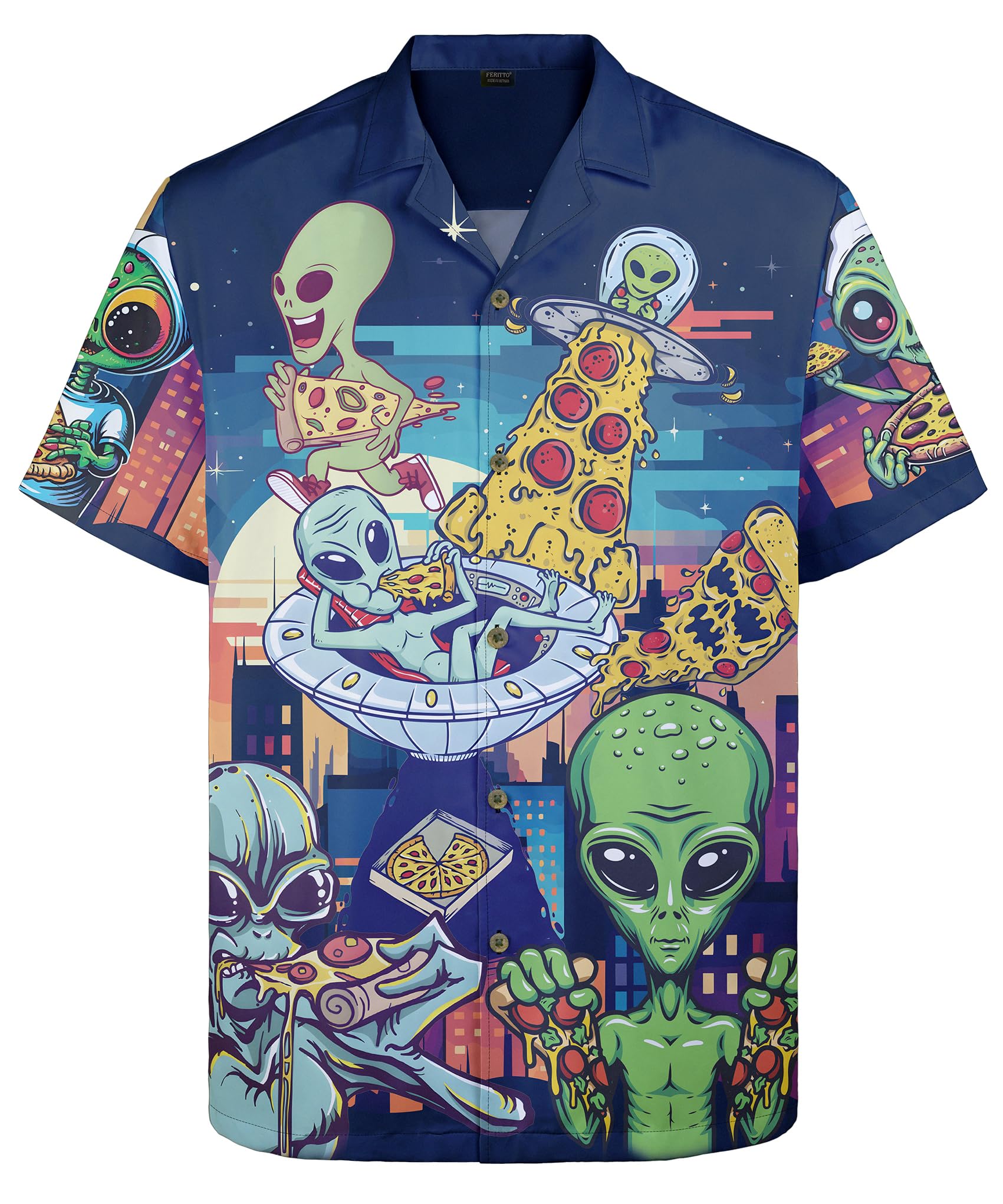 Feritto Funny Hawaiian Shirts for Men and Women: Beach-Ready Summer Styles with Short Sleeve Button-Down and Playful Patterns