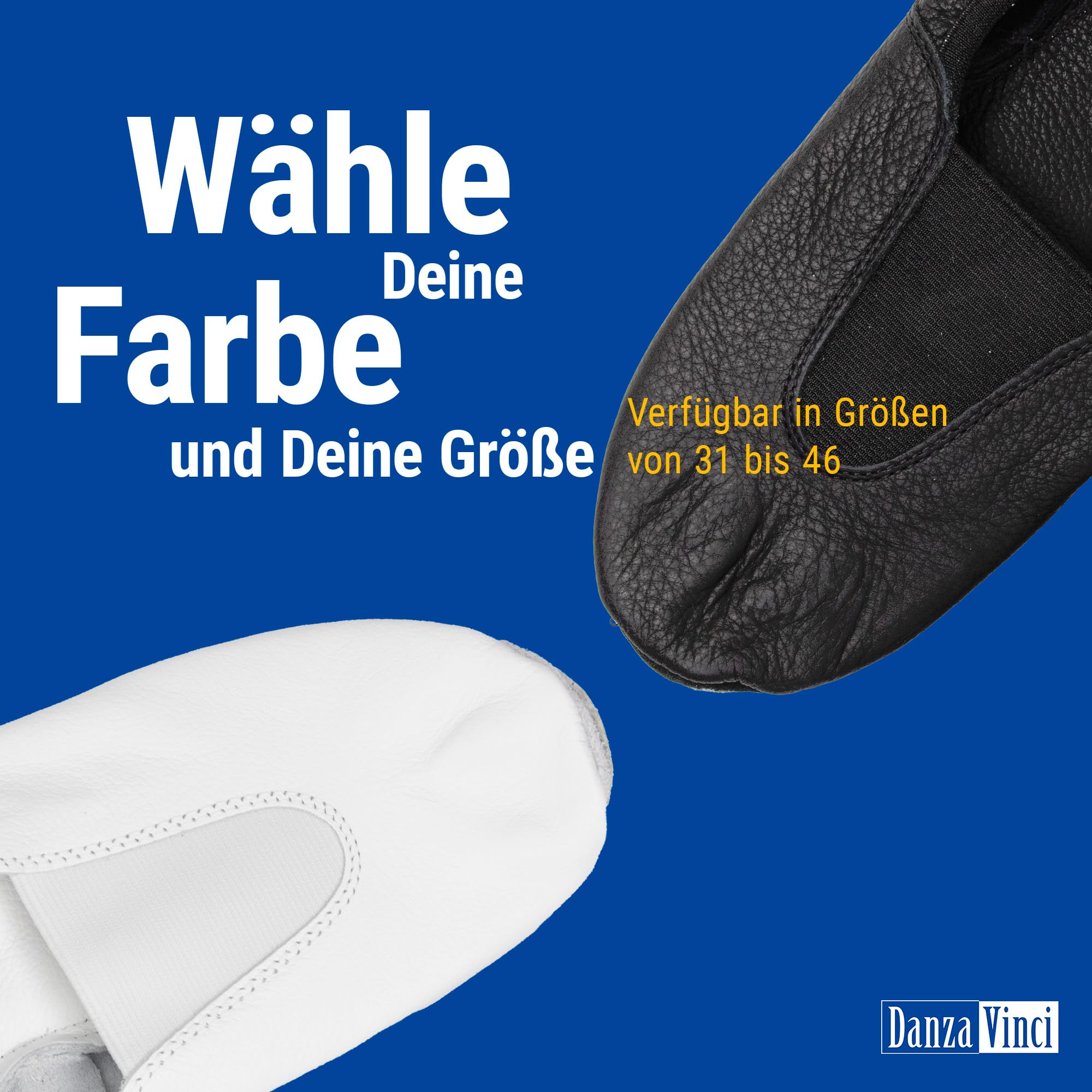 Bundle Bleyer Gymnastikschuhe 2411 Hamburg mit Chiffonbeutel, Schläppchen aus Leder für Kinder und Erwachsene, Turnschläppchen