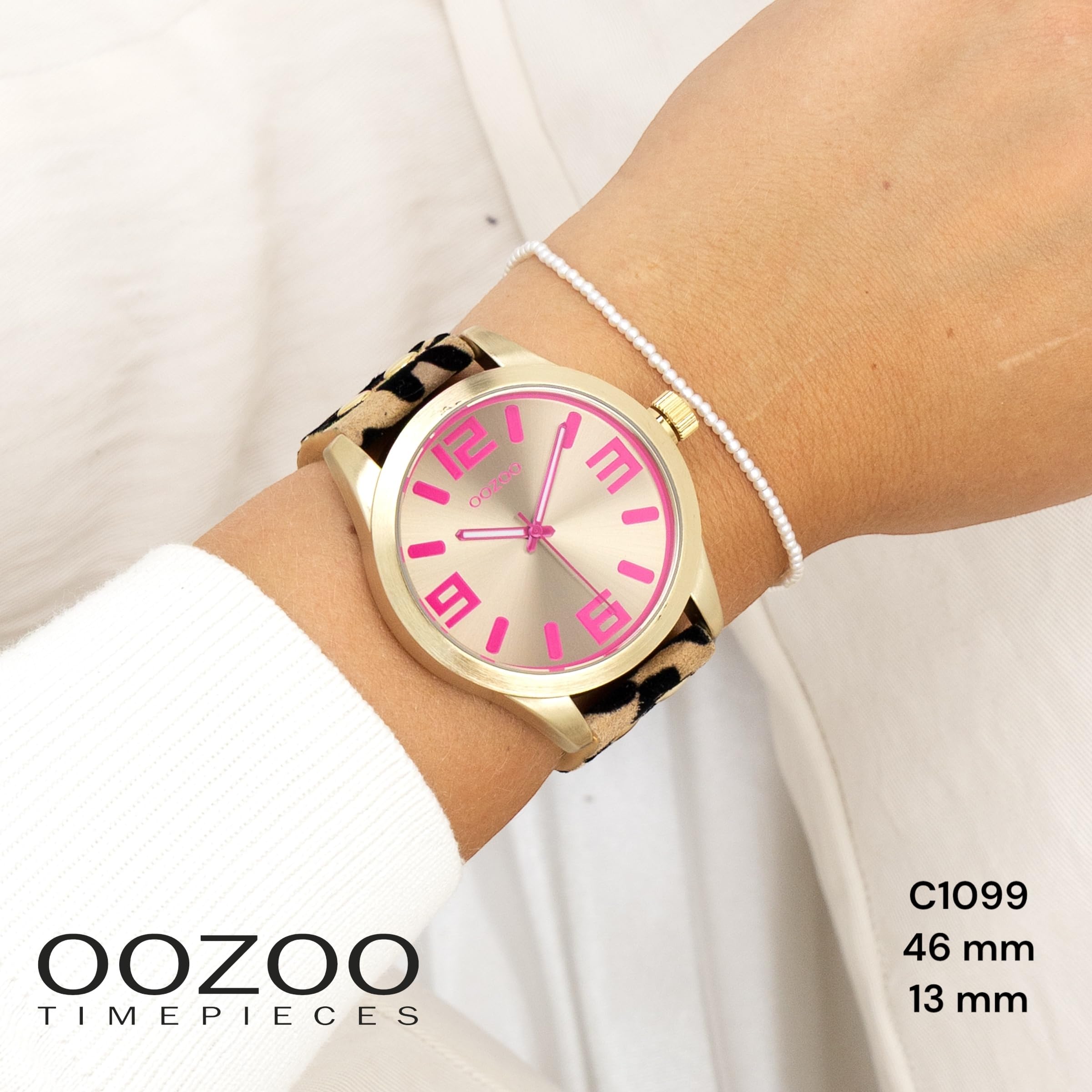 Oozoo Timepieces - Orologio da polso da donna con cinturino in pelle | orologio da donna di alta qualità – elegante orologio analogico da donna rotondo