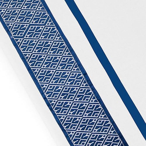 Miniatura 6 de Dormica Juego de sábanas tamaño King de 800 hilos, 100% algodón egipcio, 4 piezas, color azul marino, bordadas, blancas, transpirables y