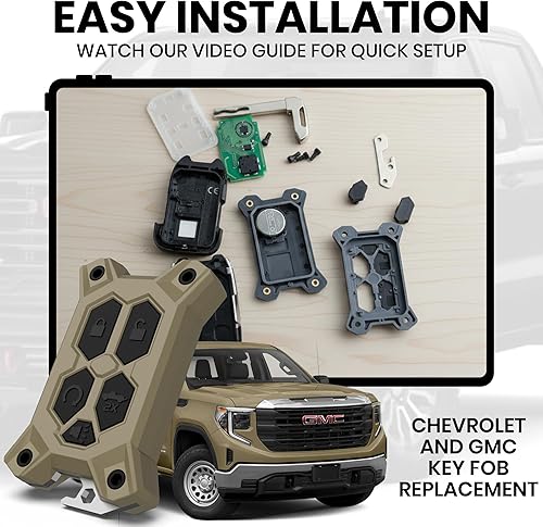 Vista 22 de Funda para llavero Chevy – para funda de llavero GMC – Accesorios Silverado Sierra – Abrebotellas integrado – Compatible con guía de ajuste