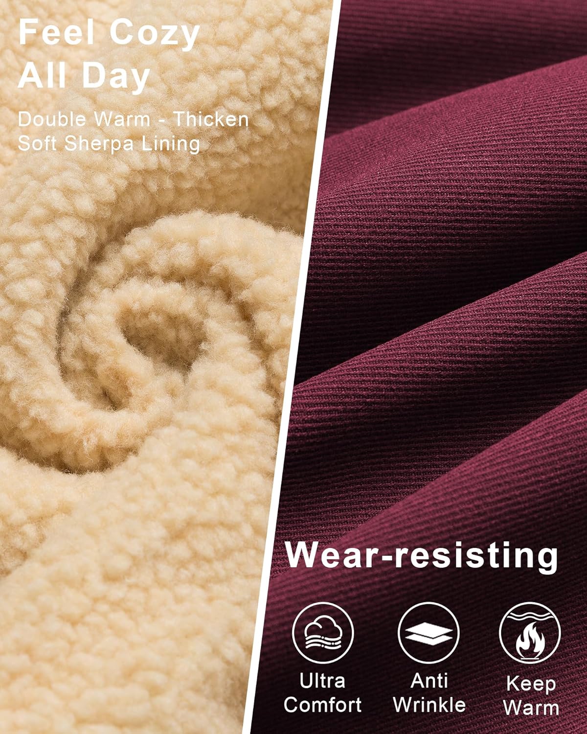 CREATMO US Women's Plus Size Winter Coats Warm Parka Jackets Sherpa Lined Detachable Fur Hood Available in Size 1X to 5X - Image 4