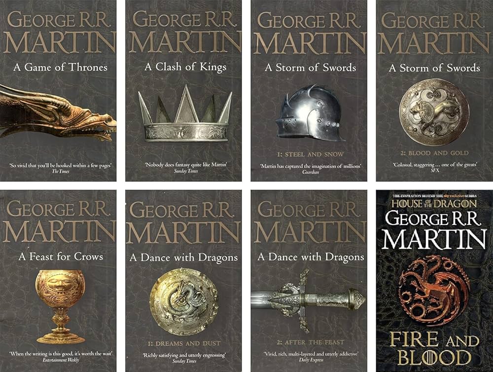 A Song of Ice and Fire Series 8 Books Collection Set: [FIRE AND