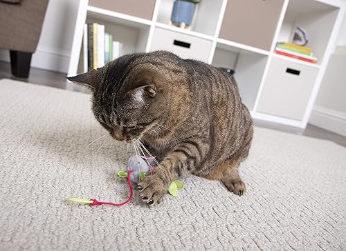 Miniatura 9 de SmartyKat Juguetes de peluche para gatos con forma de ratón hinchable, 3 unidades, multicolor, 3 unidades