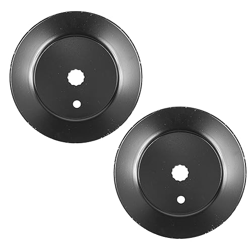 Miniatura 3 de Caltric 2 poleas de husillo de cubierta de hoja compatibles con Troy-Bilt RZT50 cortadora de césped de 50 pulgadas