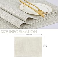 Vista 57 de Faux Leather Placemats and Coasters Set of 2, Round Leather for Dinner Table Mats Heat Resistant Non-Slip Washable Insulation Coffee Mats Kitchen