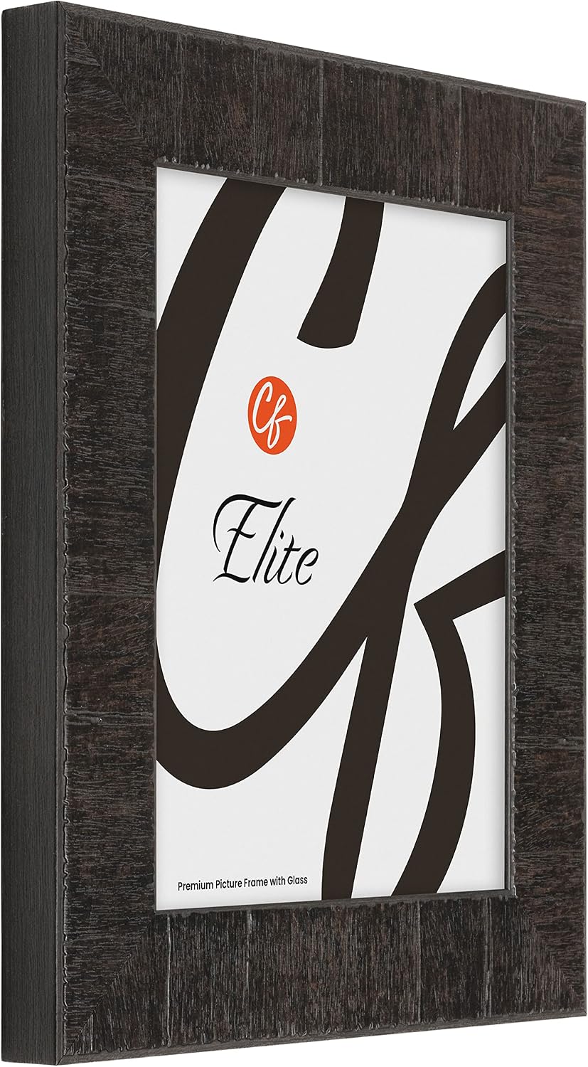 Craig Frames Elite Frontier, 12x16 Picture Frame With Glass, Espresso Black