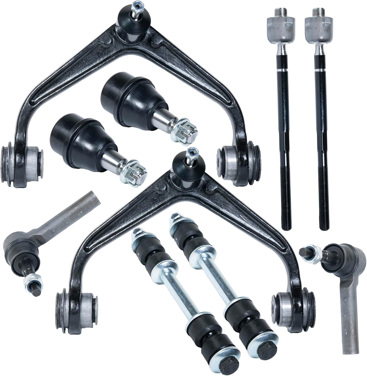 10pc Front Upper Control Arm Kit compatible with 2011-2019 Chevy Silverado GMC Sierra 2500 3500 HD