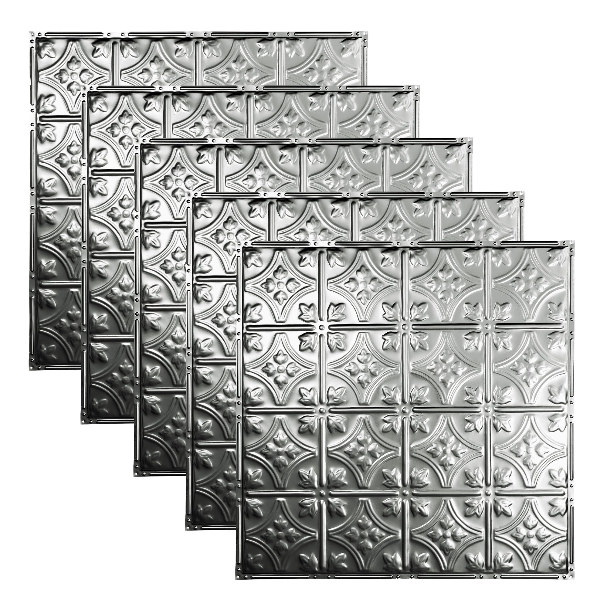 Hamilton Unfinished 2ft x 2ft Nail Up Ceiling Tiles - Perfect for DIY and Home Renovation Projects - Easy to Install (5 Pack)