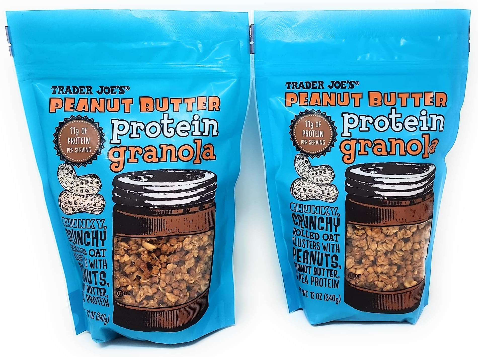 Trader Joe's Peanut Butter Protein Granola Net Wt. 12 Oz