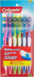 Colgate Extra Clean Full Head, Medium Toothbrush, 6 Count (Pack of 3)