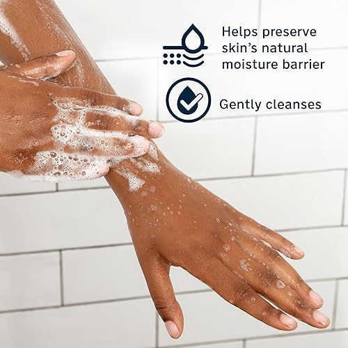 Miniatura 4 de Lubriderm Daily Moisture Body + Face Wash, gel corporal hidratante + limpiador facial hidratante con proceramida y manteca de karité para limpiar