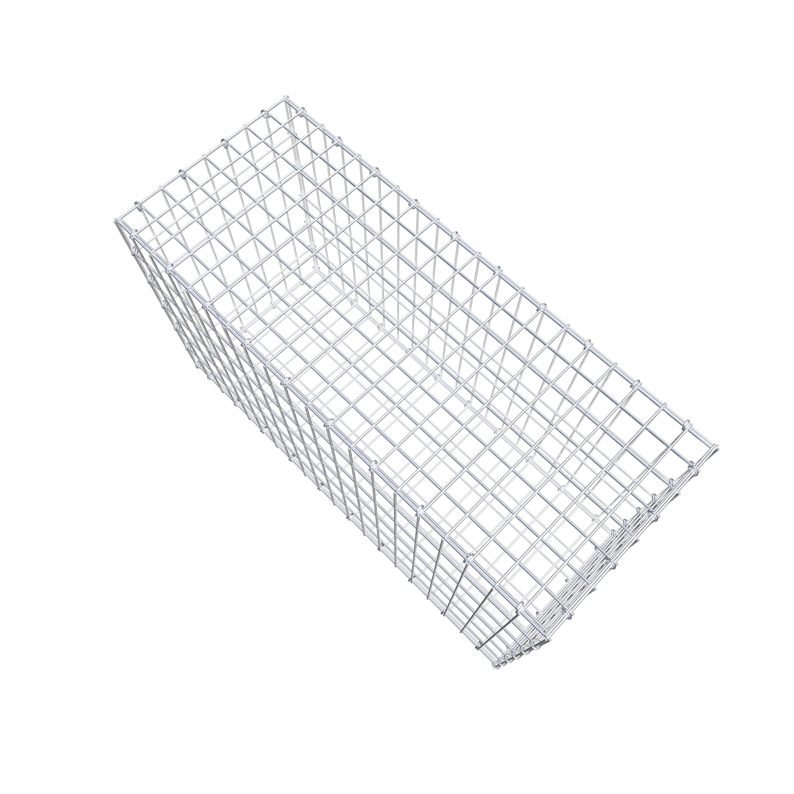 GABIONA Gabione 100 × 60 × 40 cm (L x H x T) – Steinkorb aus 4 mm Draht, Maschenweite 5 × 10 cm, C-Ring Verschluss + Gratis-Zange – ideal für Sichtschutz, Gabionenzaun, Gartenmauer und Steinkorbwand