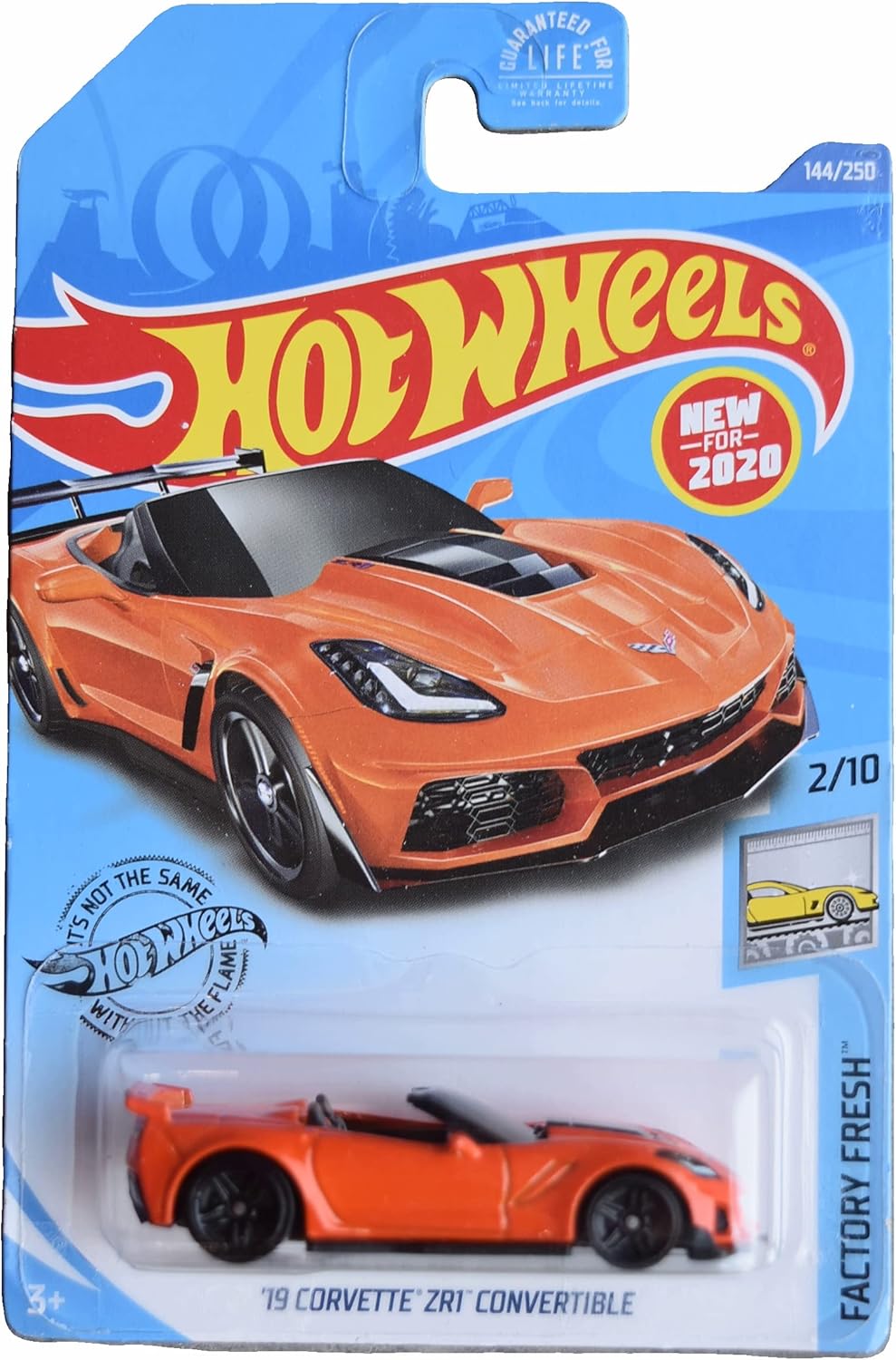 DieCast Hot Wheels '19 Corvette ZR1 Convertible (Orange), 2020 Factory Fresh 2/10