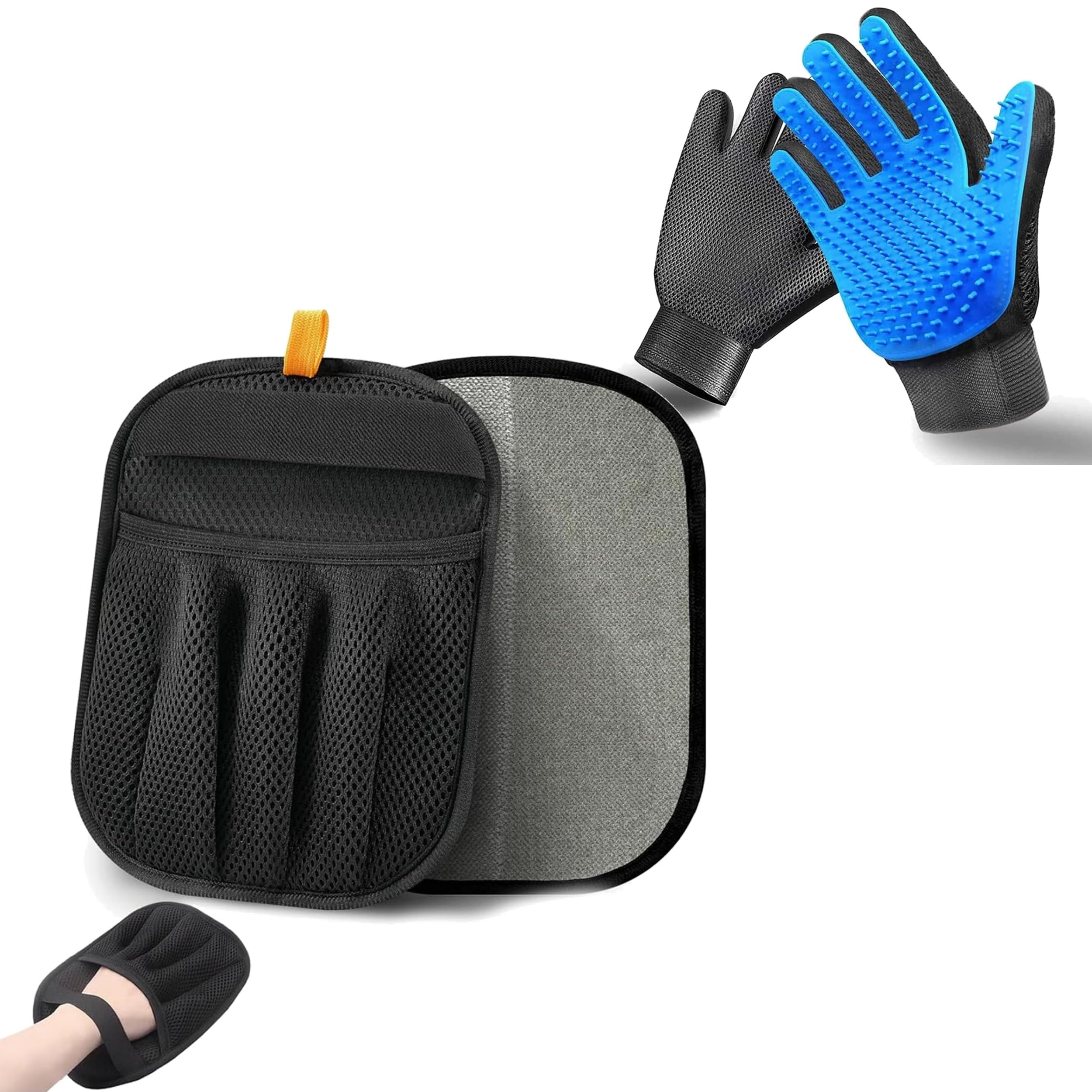 NVNAN 3 PCS Pet Hair Removal Glove and Pet Hair Remover | Groom pets and remove fur from…