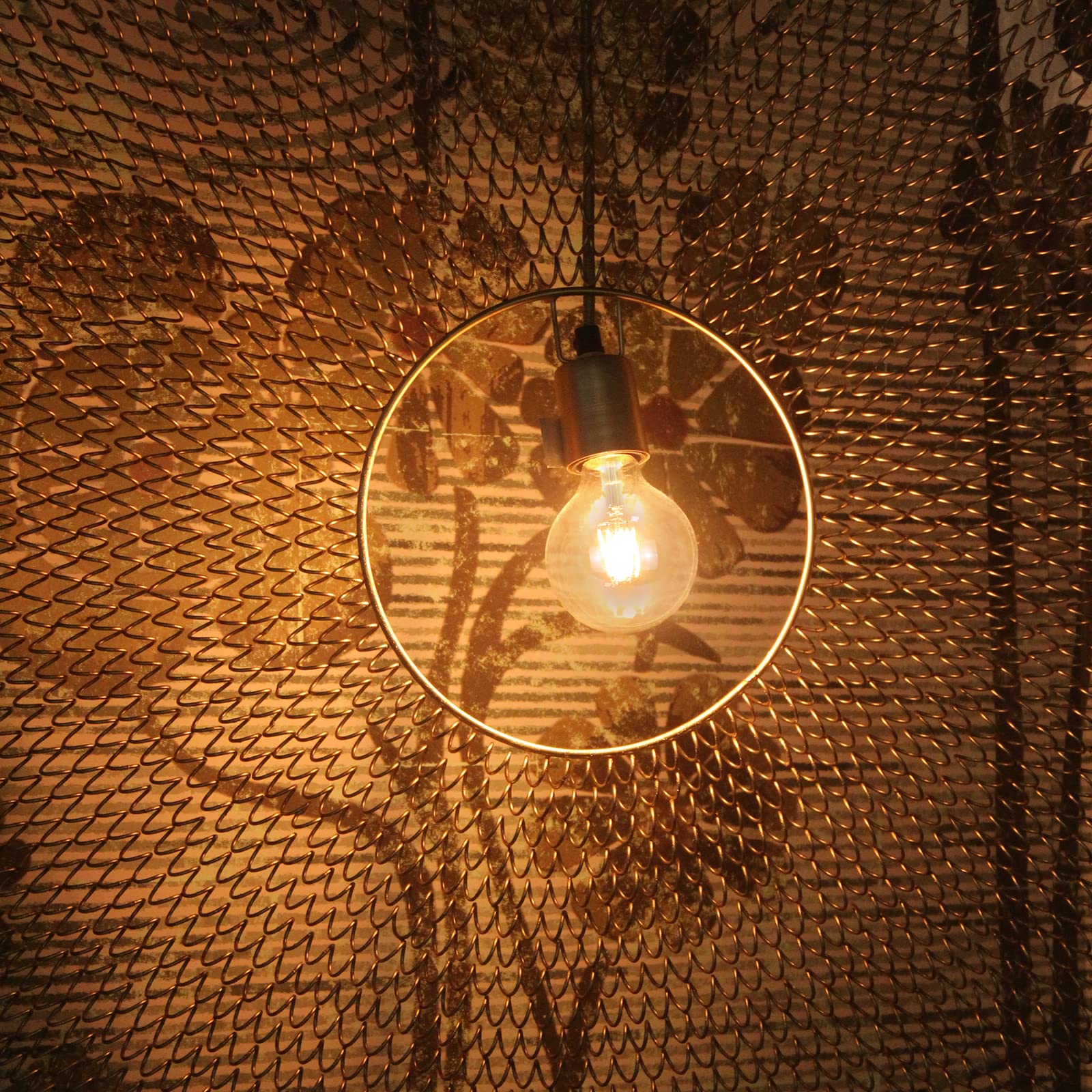 GBLY 6 pezzi LED E27 lampada vintage - G95 Edison lampadina 2700K 4W bianco caldo lampada a incandescenza filamento di vetro retrò lampada antica lampada a risparmio energetico per hotel