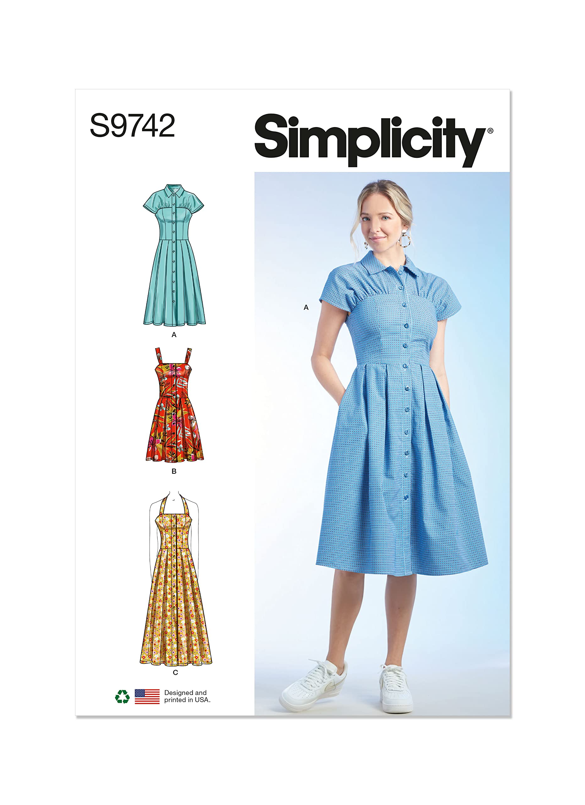 SimplicitySS9742D5 Misses' Dresses D5 (4-6-8-10-12)