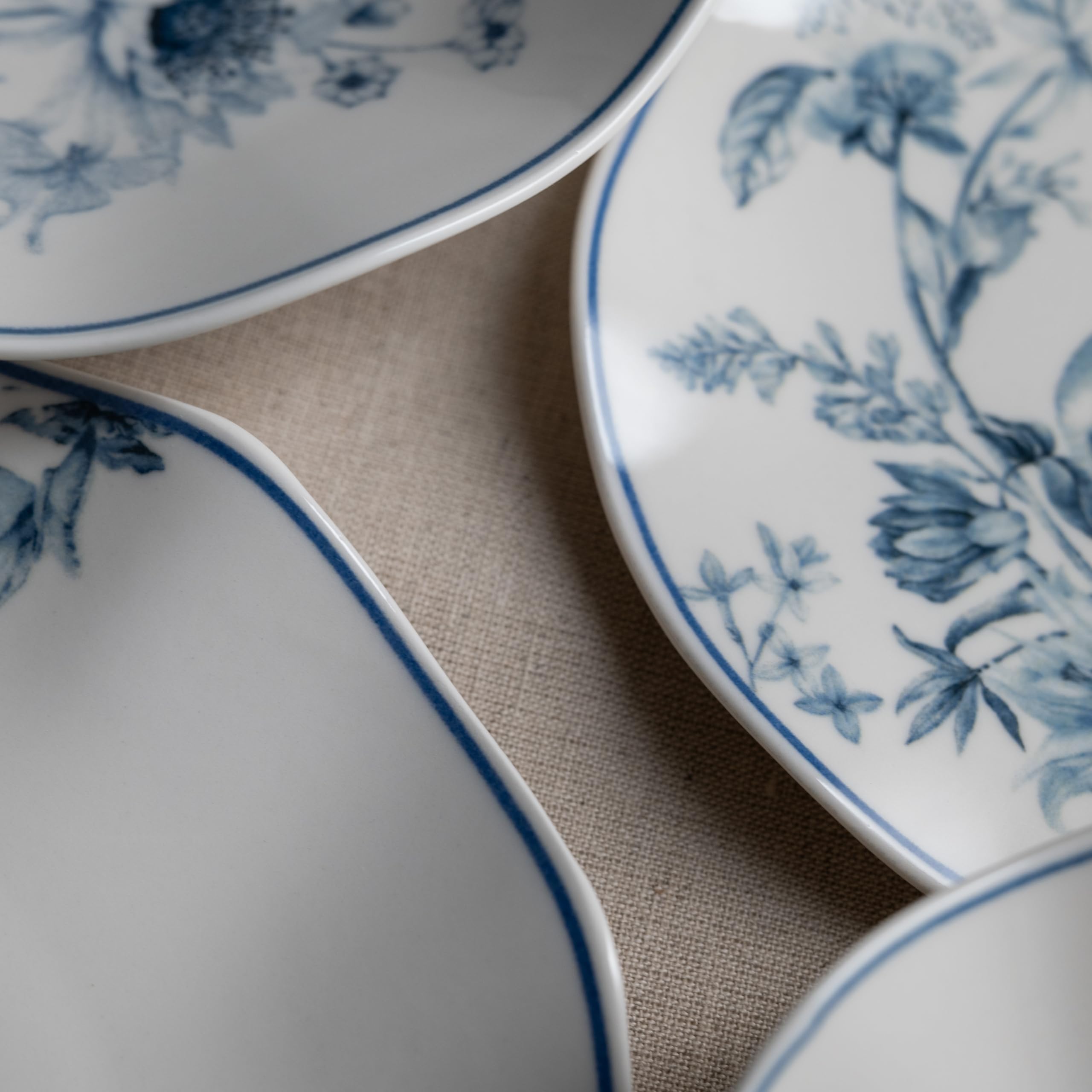 Service de table en porcelaine de 24 pièces – Güral Porselen Nesrin – Blanc ivoire pour 6 personnes – Service élégant