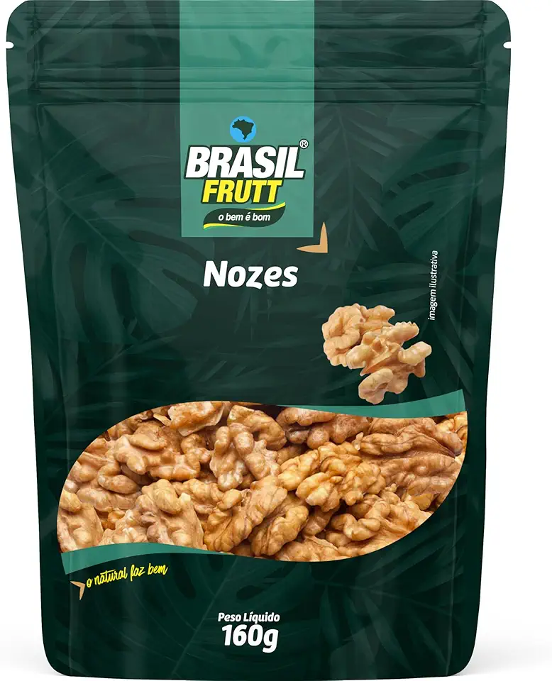 Nozes Mariposa Brasil Frutt 160g: crocância na medida certa
