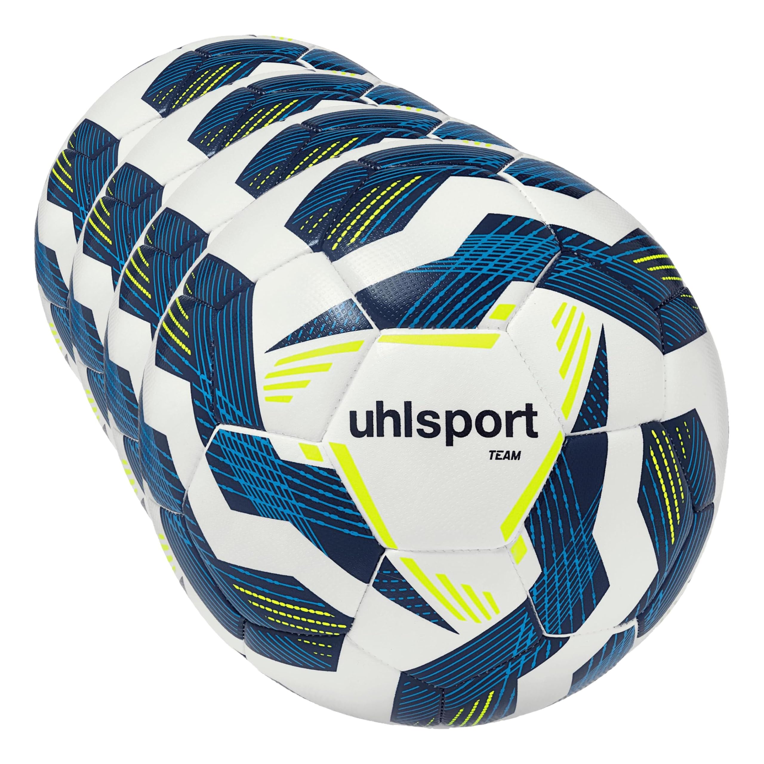 uhlsport TEAM palloni da calcio - palloni da allenamento durevoli per l'allenamento della squadra - calcio per bambini e adulti, misura 3, misura 4 e misura 5