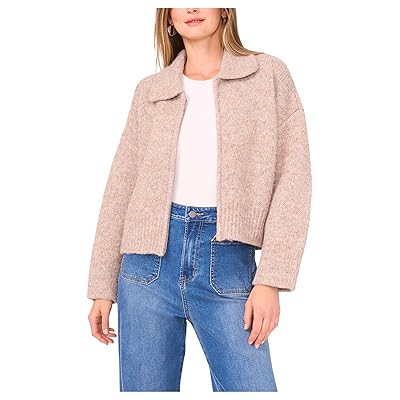Vince Camuto Collar Zip Up Cardigan Women