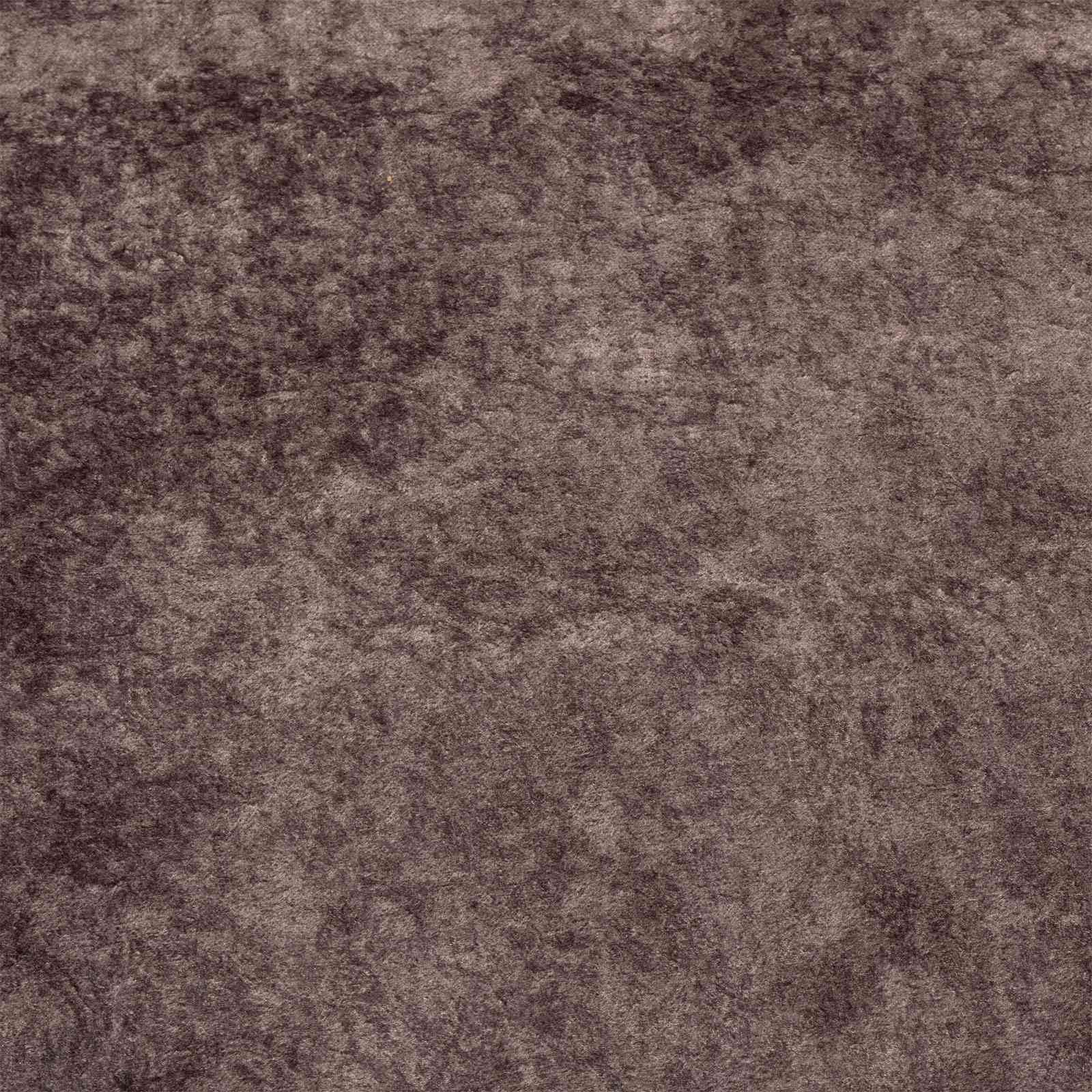 Marsa Tapis de couloir long moderne, lavable en machine, en velours de polyester avec dessous en PVC antidérapant, gris, 450 x 80 cm