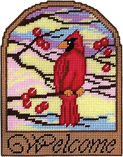 Design Works Crafts Welcome Cardinal Plastic Canvas Wall Décor Kit