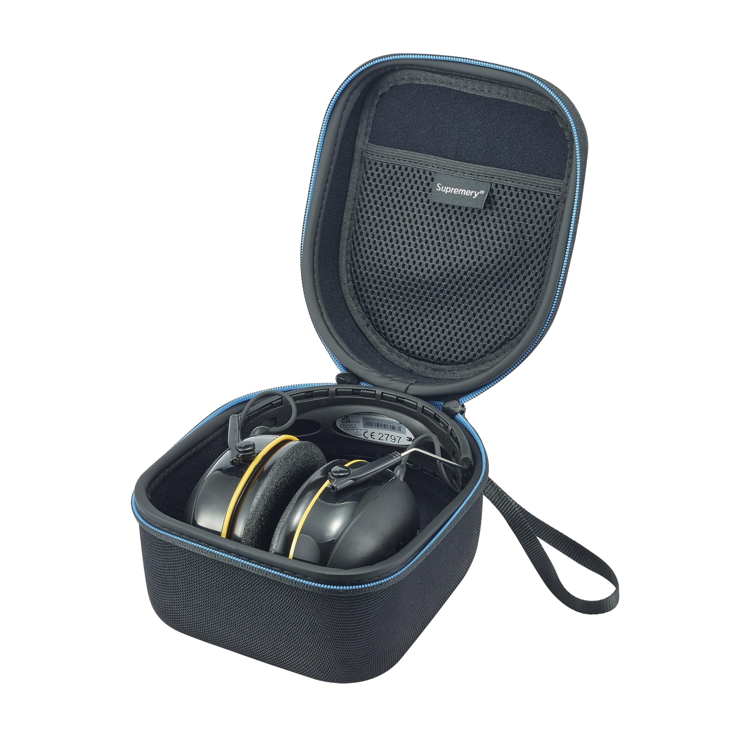 3M WorkTunes Connect Coque de protection auditive compatible - Noir avec accents blancs - Pour adultes - Unisexe - Personnes soucieuses de la sécurité