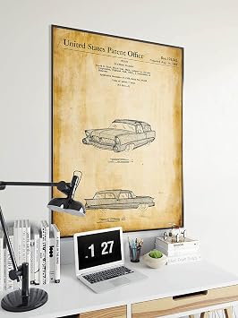 Vintage Araba Patent Posteri 50x70cm.