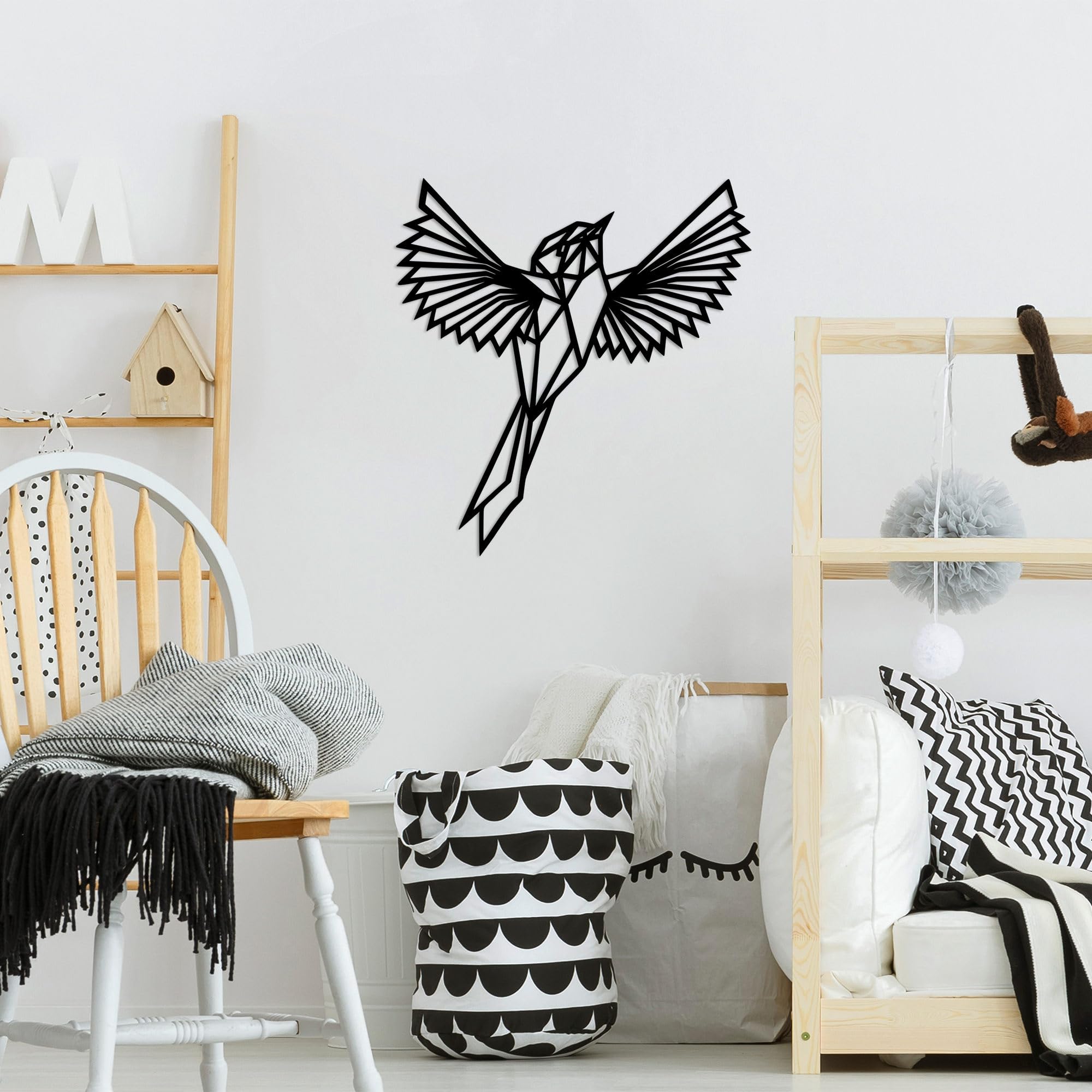 Accessoire mural décoratif Hanah Home en métal noir haut de gamme