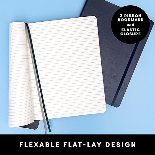 Miniatura 3 de PAPERAGE Cuaderno de tapa blanda con rayas (coñac), 176 páginas, cuaderno grande B5 con rayas universitarias, 7.6 x 10 pulgadas, papel grueso de