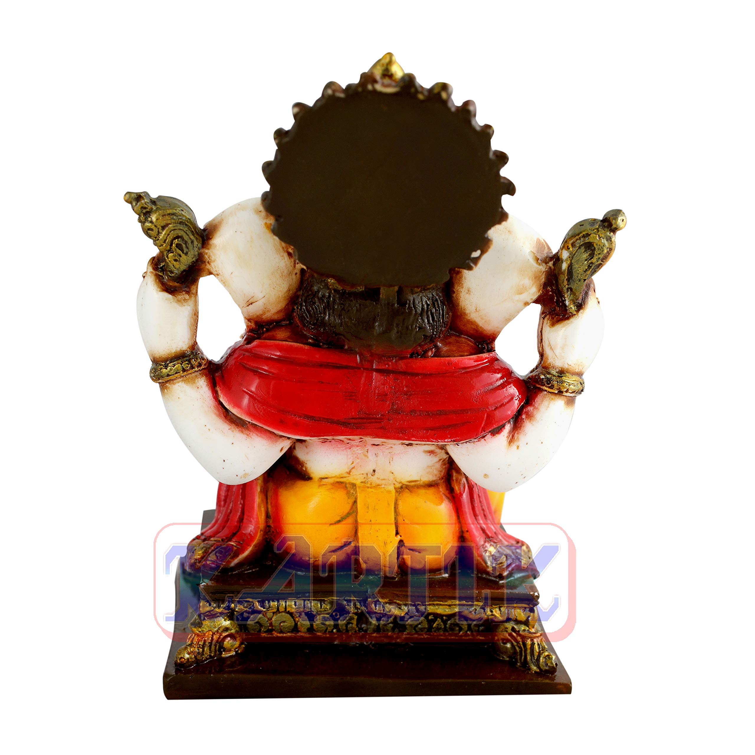Lord Ganesha Idol - Multicolor Decorative Statue -4 Lord Ganesha Idol - Multicolor Decorative Statue -4