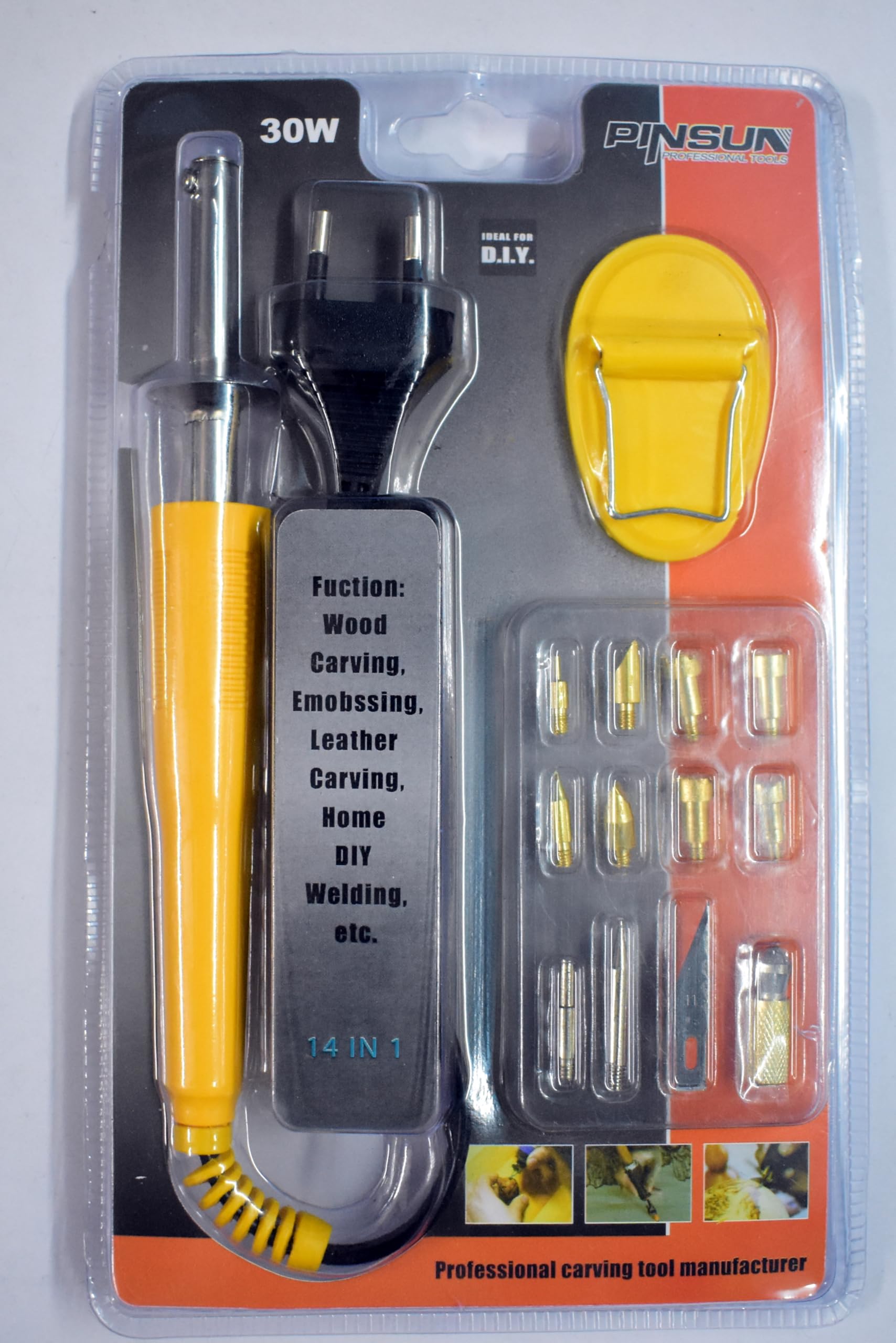 Prabhas Designs Pyrography tools for wood carving || Adjustable Pen with 12 Tips & Accessories || Suitable for Wood carving, Embossing, Leather Carving, DIY-picture-32