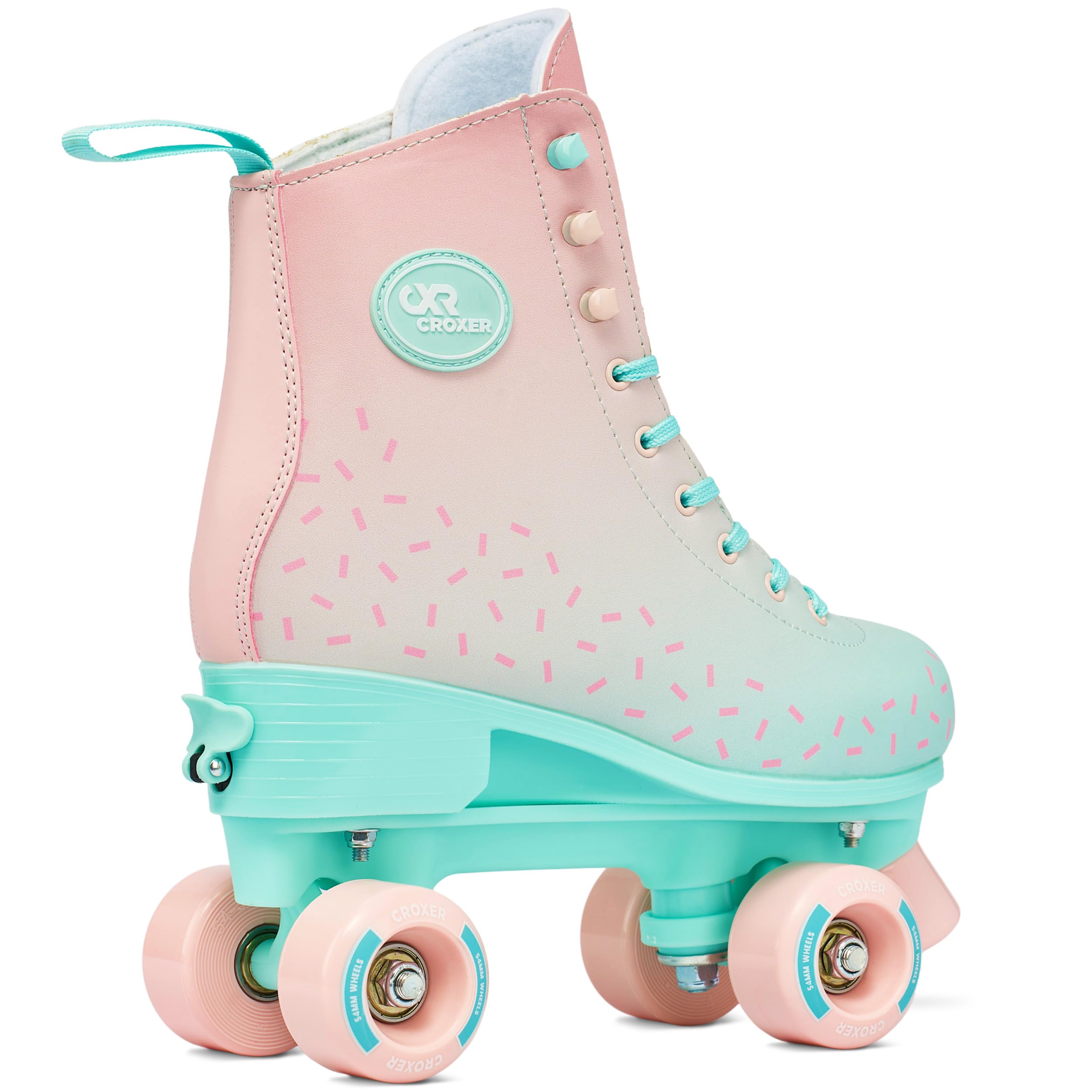 Pattini a rotelle per bambini retro anni '70 ABEC-7 ruote in gomma