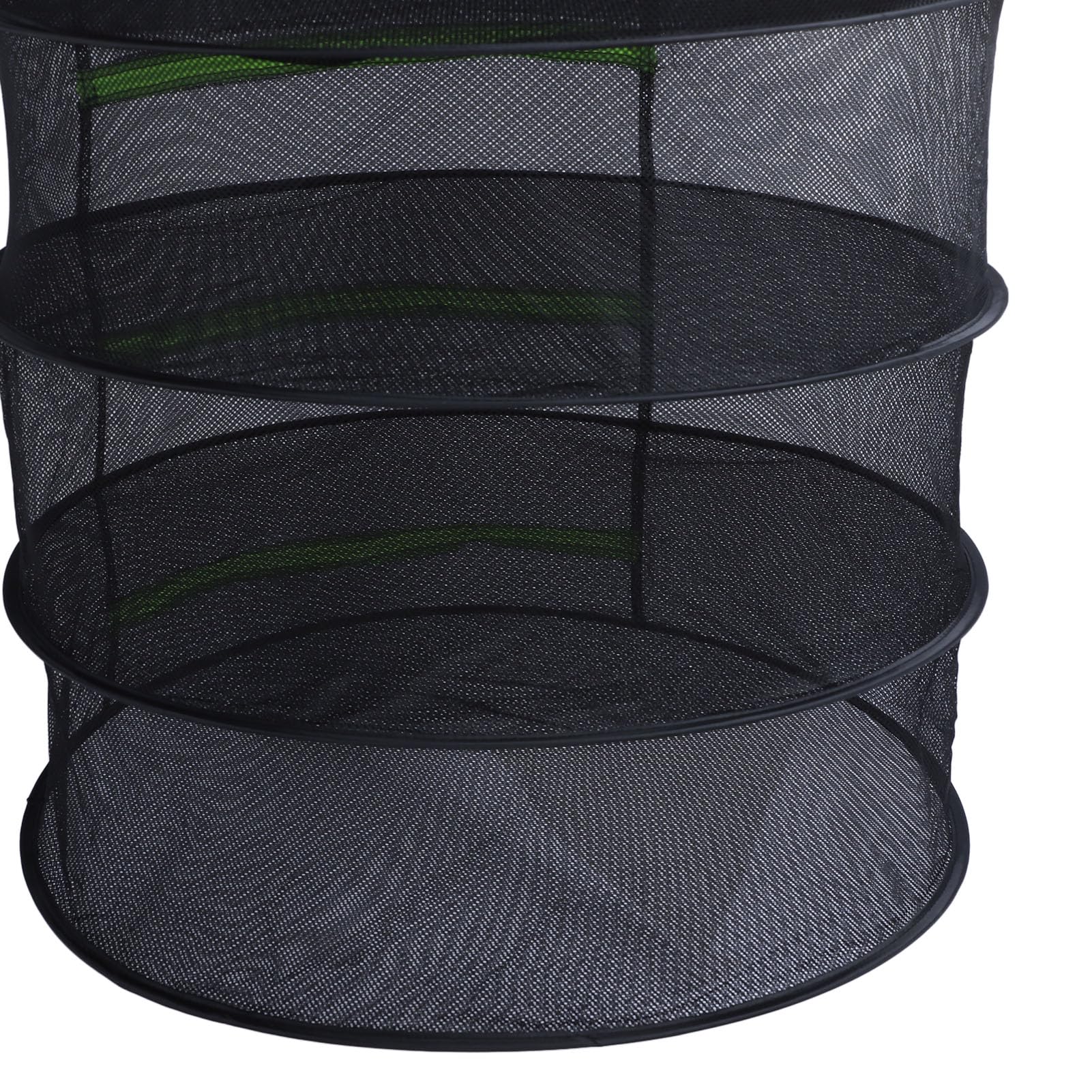 Bewinner Séchoir à Herbes | Filet de Sechage avec Couvercle à Fermeture éclair | Égouttoir Multifonctionnel pour Biberons | Vert Fluorescent, 6 Niveaux