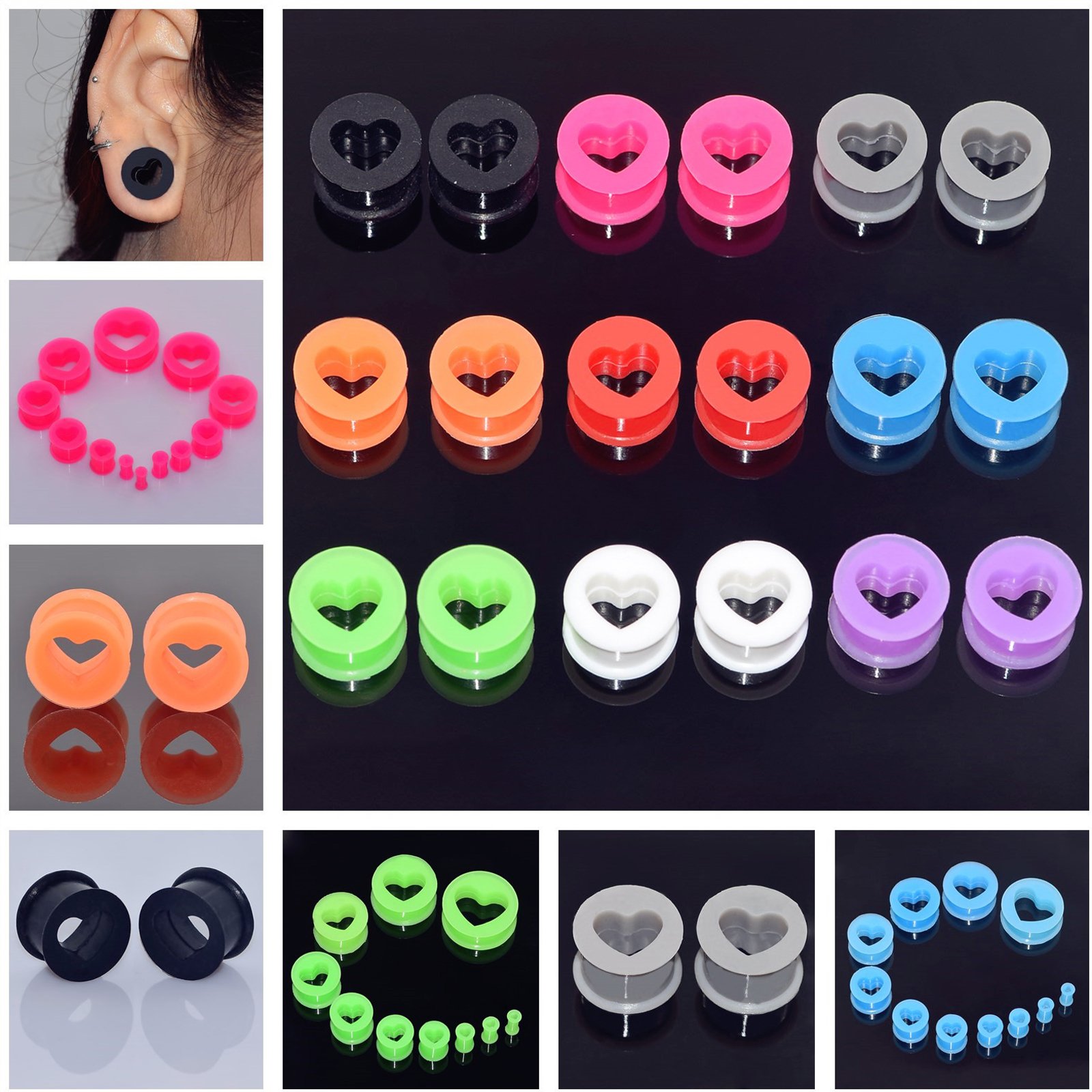 LSTGJ 2 stks/soldeert acryl oor plug en tunnel oor expander-6