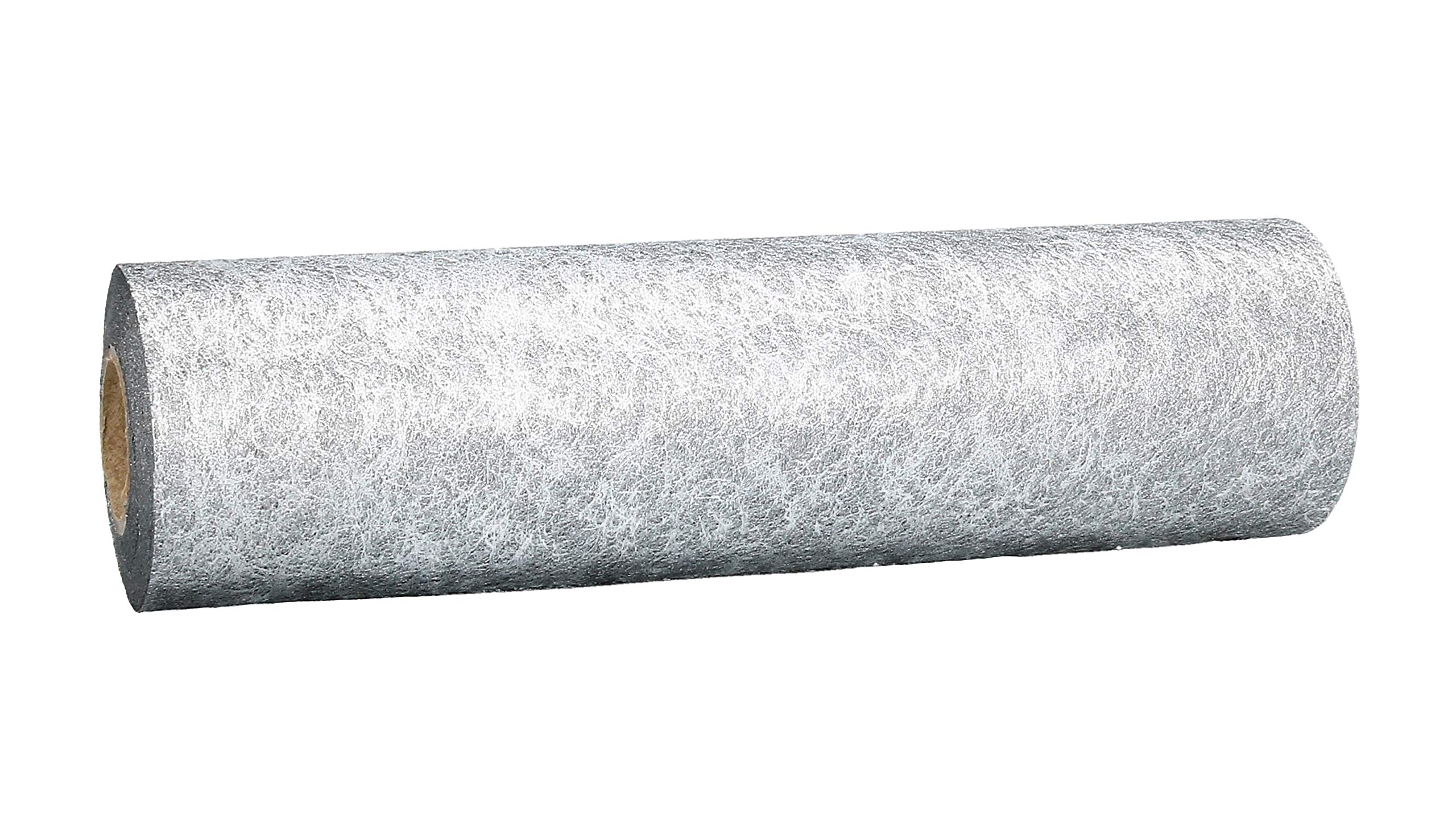AmaCasa Tischläufer Silber (30 cm x 25 m) – Hochwertiges Vliesband für stilvolle Tischdekoration bei Hochzeiten, Geburtstagen & besonderen Anlässen