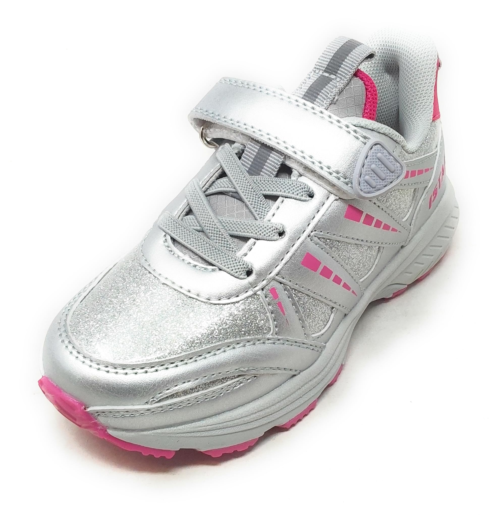 Scarpe Bambino IMAA3819 Argento Glitterato a Strappo antipronazione e antitorsione Soletta Estraibile