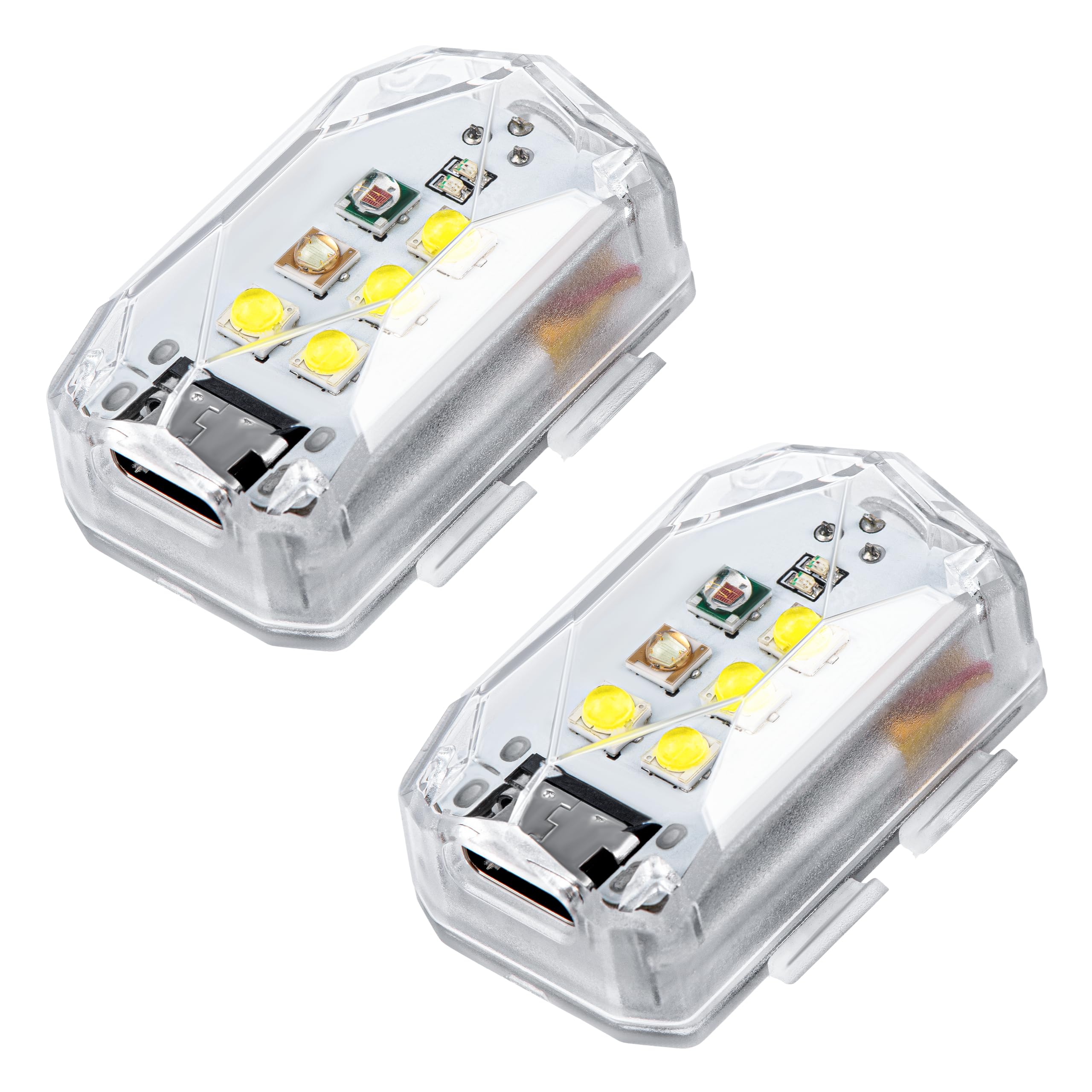 Drone Strobe Light,3 Colors 6 Strobe Modes Anti Collision Light for DJI Mini 4 Pro/4K/3/Mavic 4 Pro/Air 3S/Avata 2/Mavic Accessories(2 PCS)