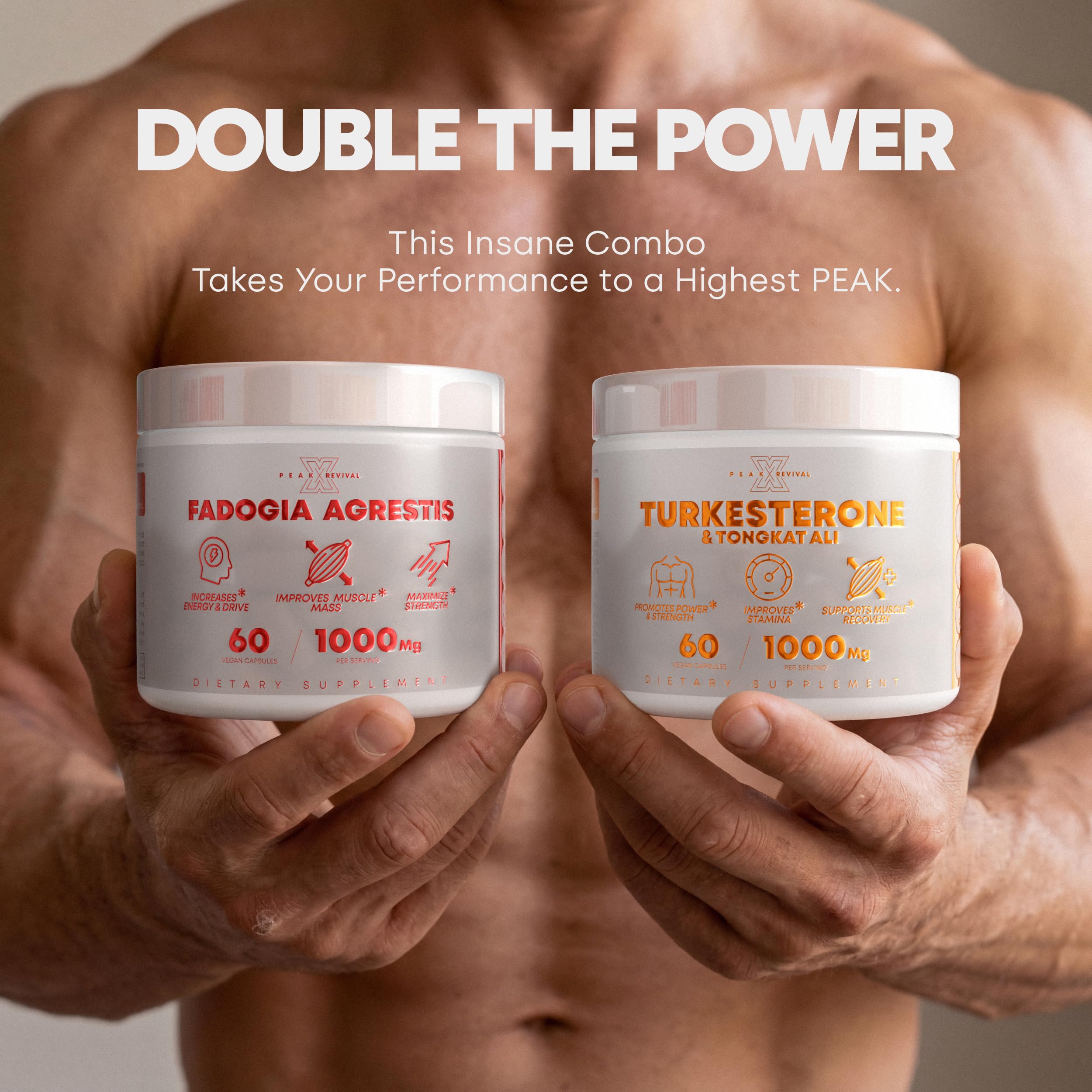 Muscle Stack - Turkesterone & Fadogia Agrestis Testosterone Booster for Men — Amazon image 2