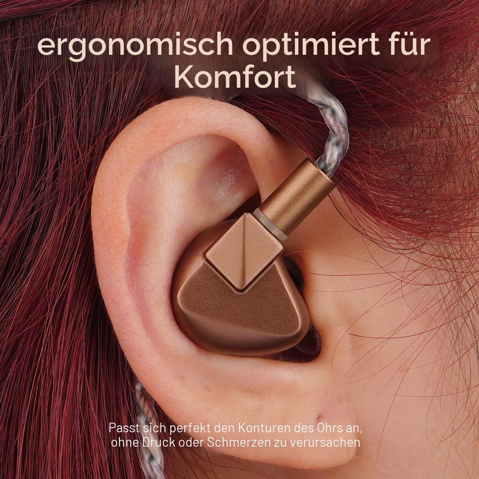 Letshuoer S12 Ultra 14,8 mm Planar-Treiber In-Ear-Monitor IEM, HiFi-Kopfhörer mit abnehmbarem 2-poligem 392-adrigem versilbertem Kabel für Musiker, Audiophile (Mokka, 3,5 mm/4,4 mm Stecker)