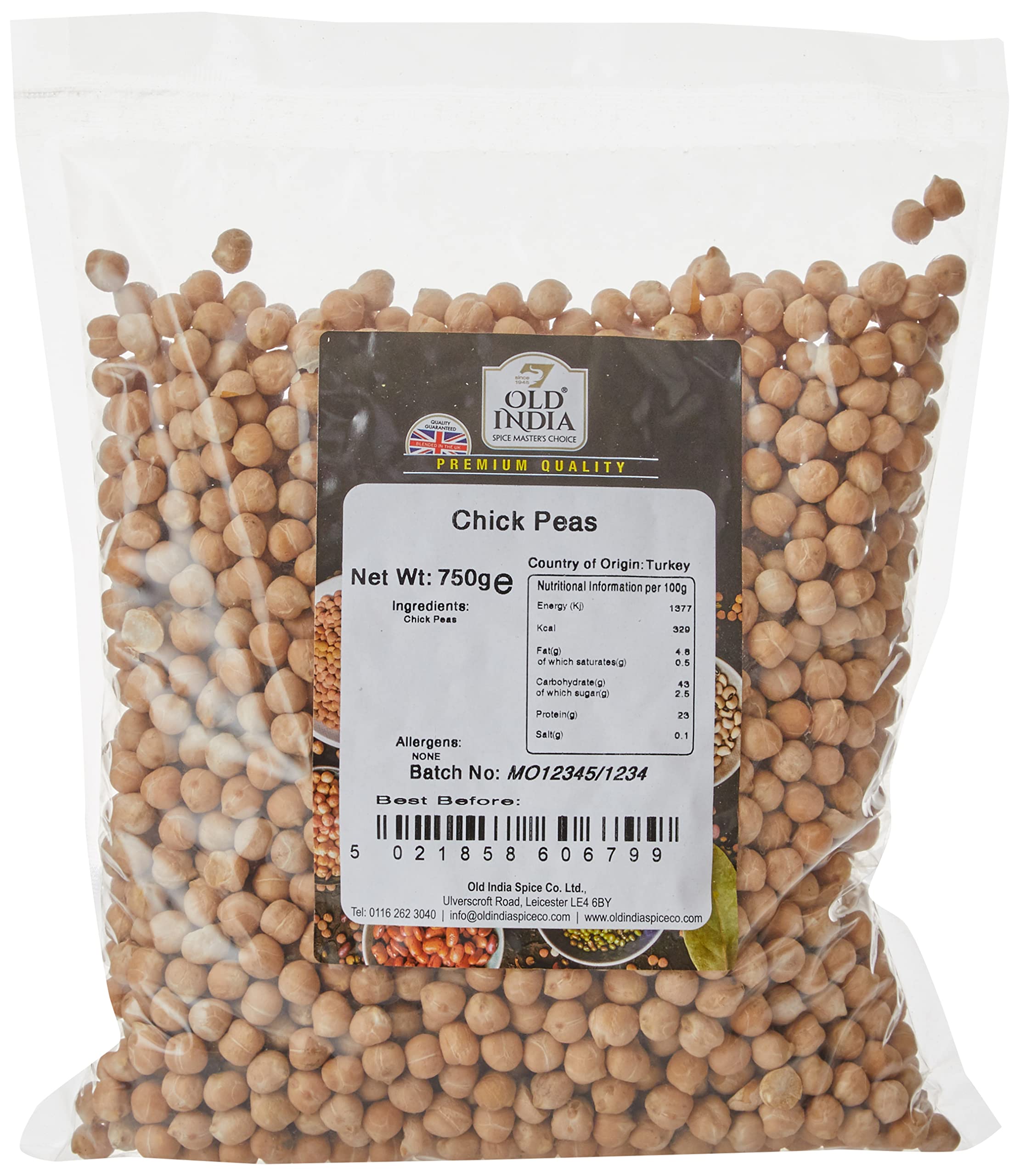 Old India Chick Peas 750g